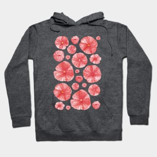 Poppies Watercolor Flower Art Hoodie